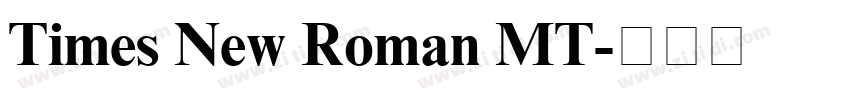 Times New Roman MT字体转换